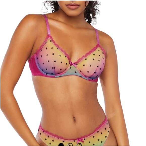 Savage X Fenty Other - Savage x Fenty Metallic Stars Underwire Bralette Women’s 34B New With Tags